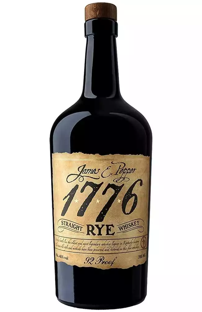 James E. Pepper Straight Rye Whiskey 92 Proof